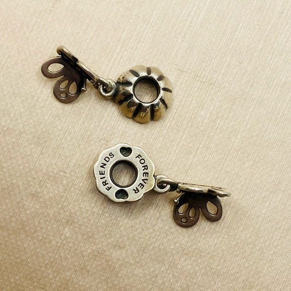 EUC Pandora 790531 Sterling Silver Friends Forever Butterfly Animal Dangle Charm - Picture 4 of 10